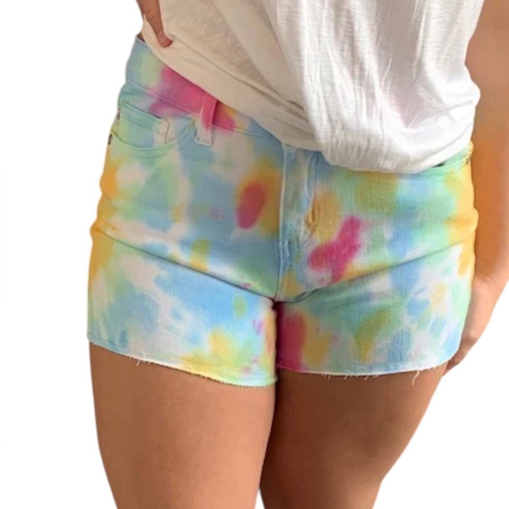 Judy Blue Pastel Tie Dye Shorts